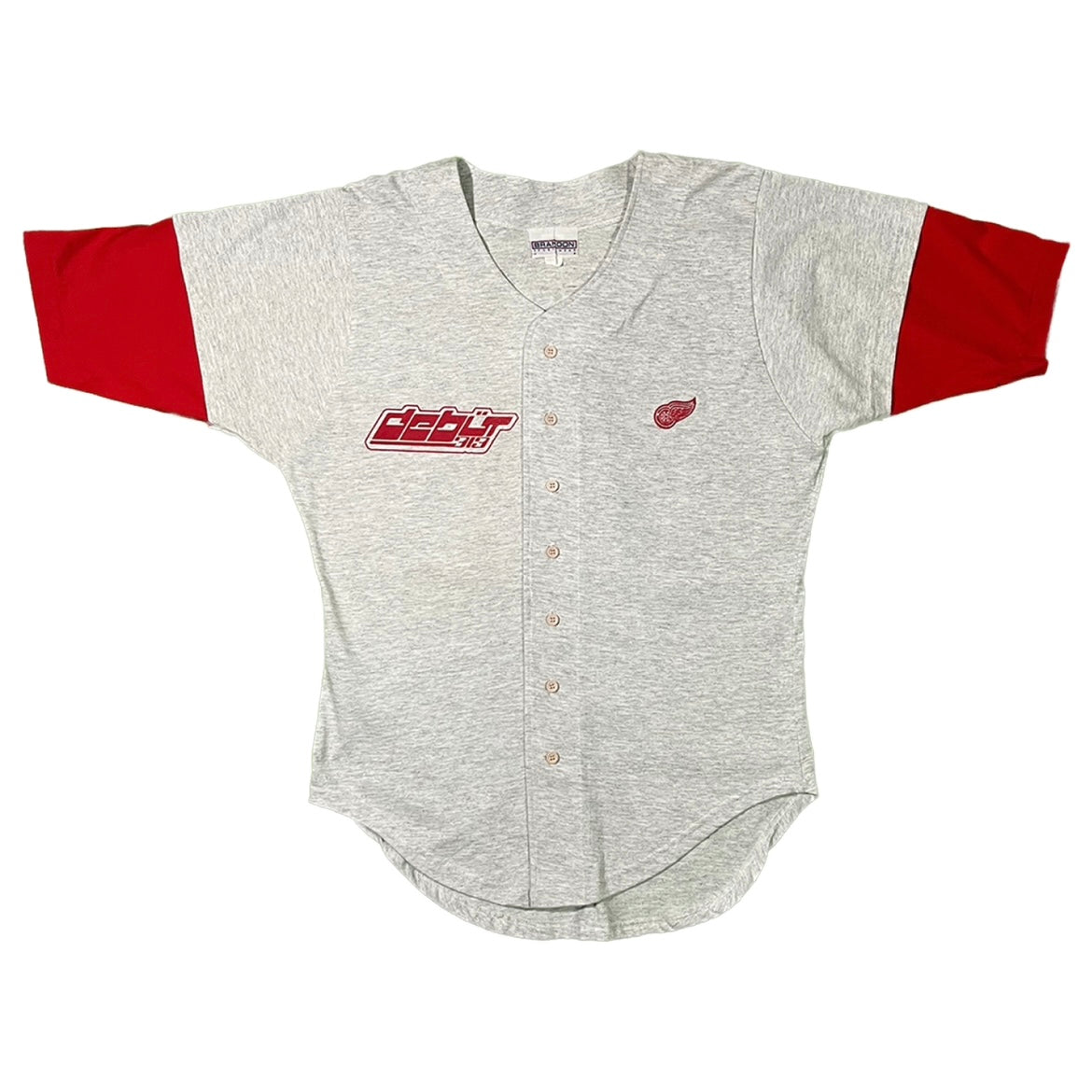 Detroit Red Wings Baseball Style Jersey