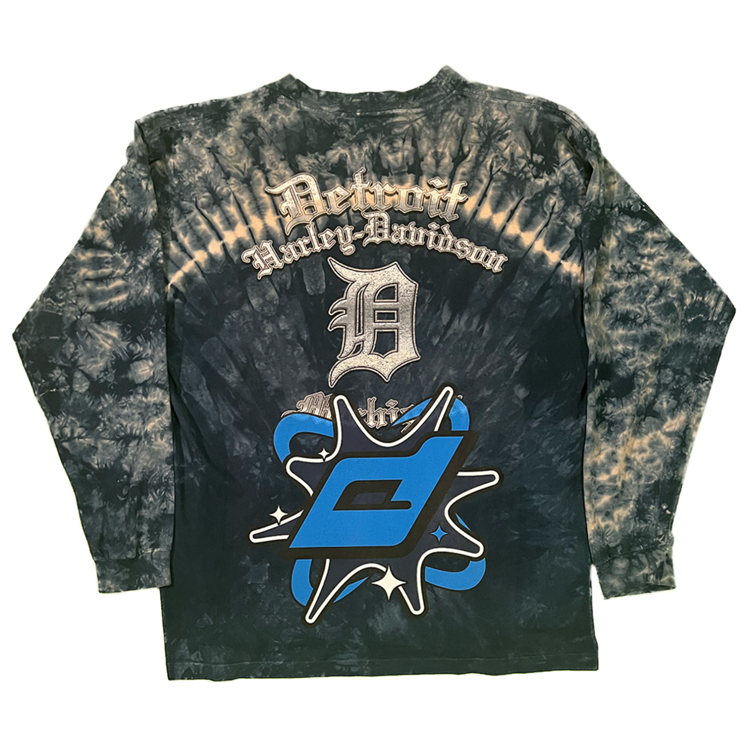 Harley Davidson Detroit Tie Dye Long Sleeve T-Shirt