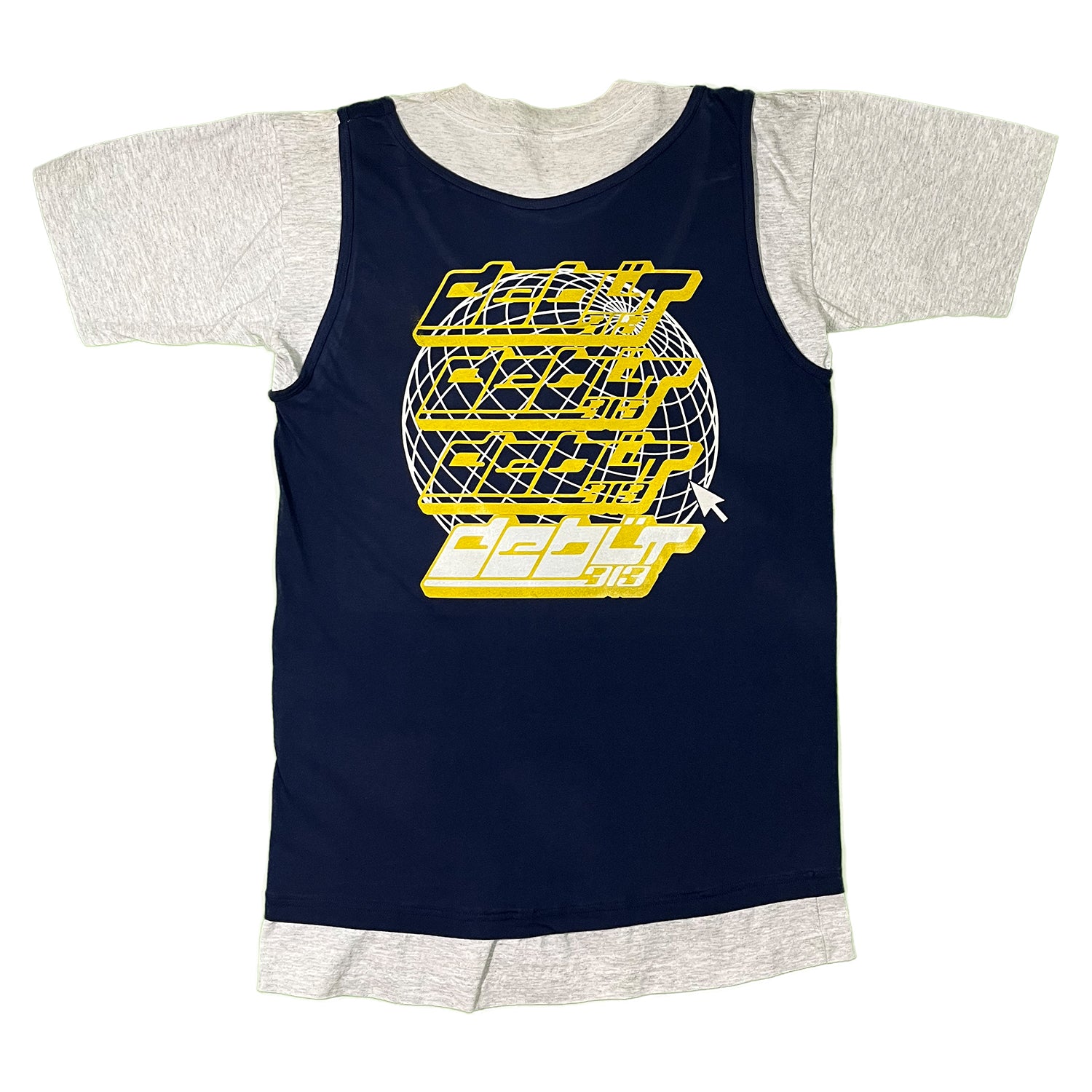 90's U of M Overlapped Jersey T- Shirt